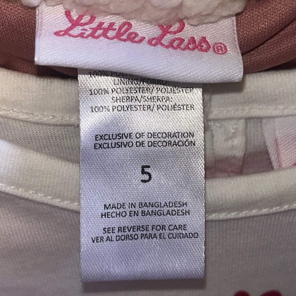 Little Lass Pink and White Outfit Set - Picture 6 of 6